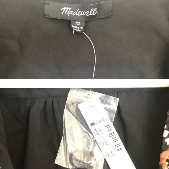 NWT Madewell Velvet Wrap Top - Picture 5 of 5